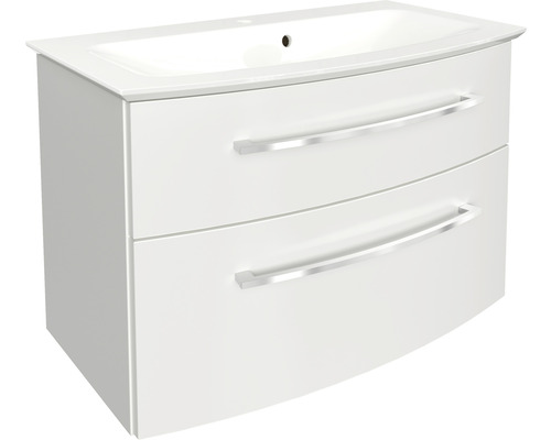 Ensemble lavabo et meuble FACKELMANN B.Style 83.2 cm blanc 2 pièces