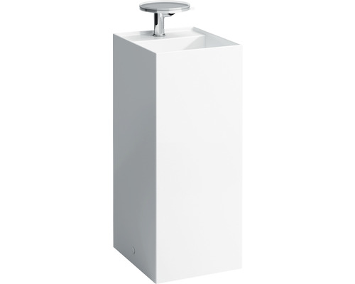 Lavabo Laufen Kartell posé 90 x 37,5 x 43,5 cm sans trop-plein blanc