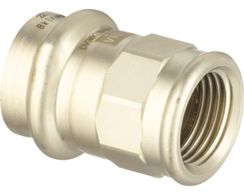 Raccord à sertir viega Sanpress manchon-raccord 28 x 1/2" FI 428174 Raccord à sertir avec filetage intérieur