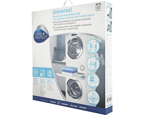 Kit de superposition universel pour lave-linge et sèche-linge dans sa boîte