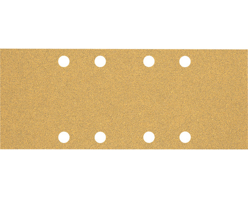 Bosch Feuille abrasive pour ponceuse vibrante, 93x230mm, grains 60 80 120, 8-trous, 10-pièces