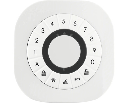 Centrale d''alarme avec touches numériques et symboles de fonction