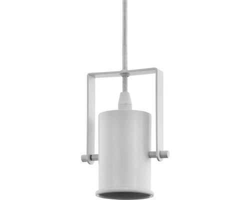 Hängelampe mit zylindrischem Lampenschirm