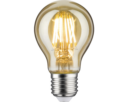 LED vintage en forme d'ampoule AGL E27 6W 500 lm or à intensité lumineuse variable