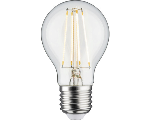 LED en forme d'ampoule E27 7,5W 806lm transparente à intensité lumineuse variable Lampe LED claire avec culot à vis
