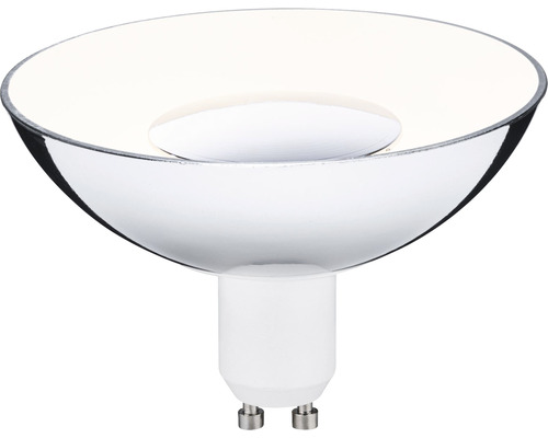 Lampe à réflecteur LED GU10 4,9W 360lm 3000K à intensité lumineuse variable blanc/argent Ampoule LED GU10