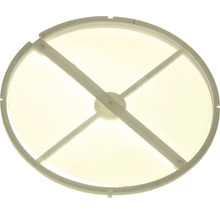 Runde Deckenleuchte mit Kunststoffabdeckung und Streben