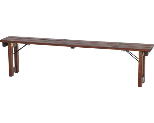Banc en bois avec pieds pliants pour l''intérieur et l''extérieur