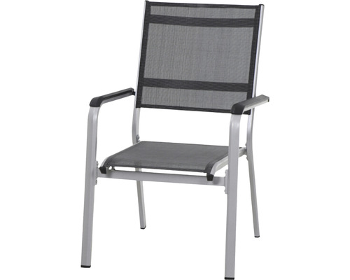 Fauteuil empilable Siena Garden Tesoro argent