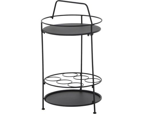 Table bistrot Siena Garden Siero Ø 42 x 74 cm noir