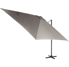 Quadratischer Ampelschirm mit Fuß
