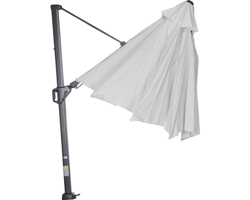 Freiarm-Sonnenschirm mit stabilem Standfuß für den Garten