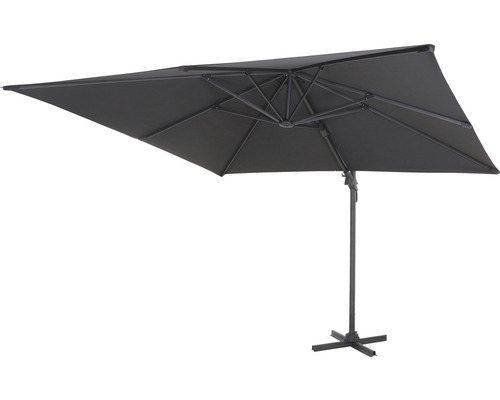 Parasol rectangulaire avec support pour le jardin