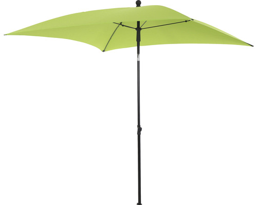 Parasol carré avec mât central pour l''extérieur.