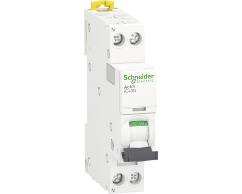 Disjoncteur LS Schneider Electric 1P+N caractéristique C 10A 6kA/10kA