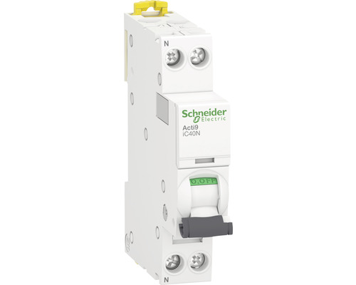 Disjoncteur LS Schneider Electric 1P+N caractéristique C 25A 6kA/10kA