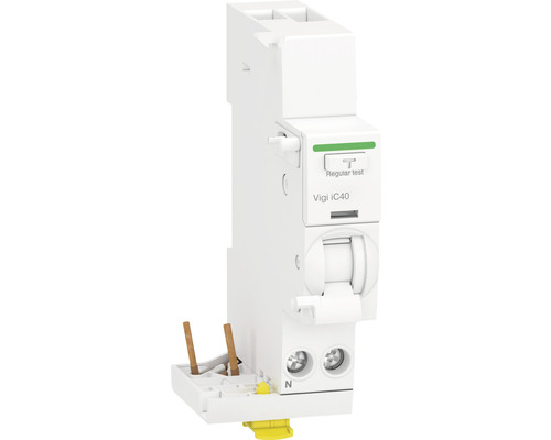 Disjoncteur de protection en cas de défaut de courant FI-Vigi Schneider Electric 1P+N, 25A 30mA type A
