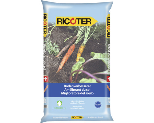 Ricoter Amendement pour sols Bio-Line 40 l Sac d''amendement du sol Ricoter avec légumes