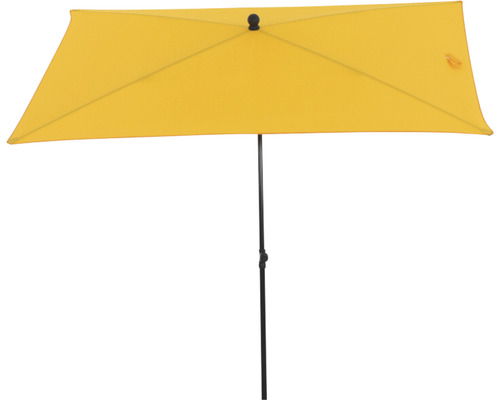 Rechteckiger Sonnenschirm mit schwarzem Stab