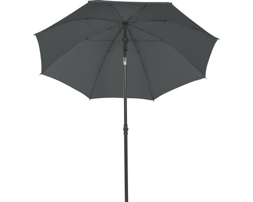 Parasol ouvert avec armature