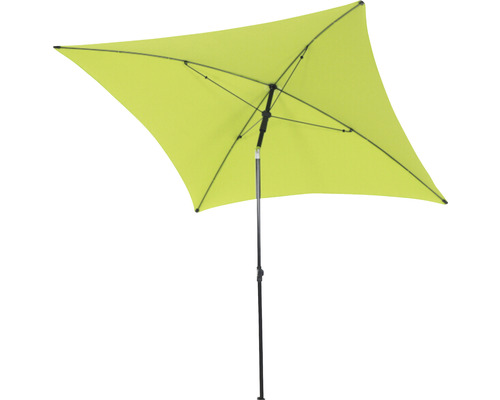 Parasol carré avec mât en acier