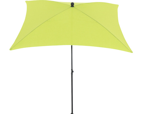 Parasol rectangulaire avec support noir