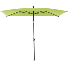 Parasol rectangulaire avec manivelle et mât