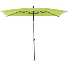 Parasol de jardin moitié avec forme rectangulaire