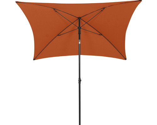 Parasol de jardin rectangulaire avec structure noire