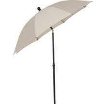 Parasol beige avec mât noir