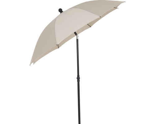 Parasol beige avec mât noir