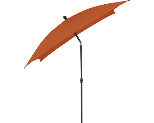 Demi-parasol avec mât droit pour balcons et petites terrasses