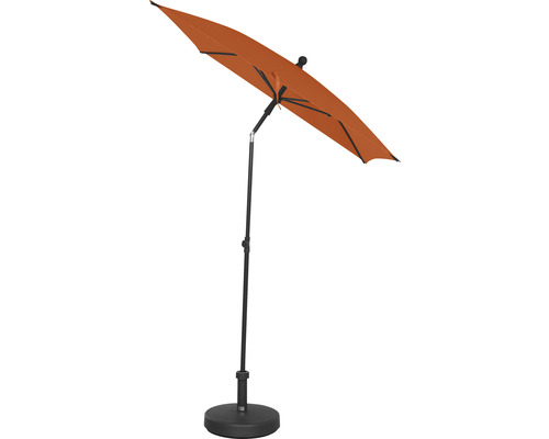 Parasol orange avec pied pour le jardin