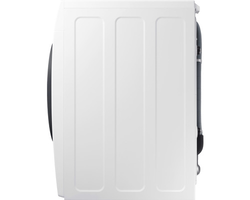 Seitenansicht einer weißen Waschmaschine