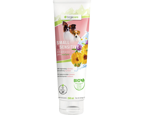 Shampooing bogarcare Small & Sensitiv chien 250 ml Bogacare Shampoo Small and Sensitive pour chiens, 250 ml