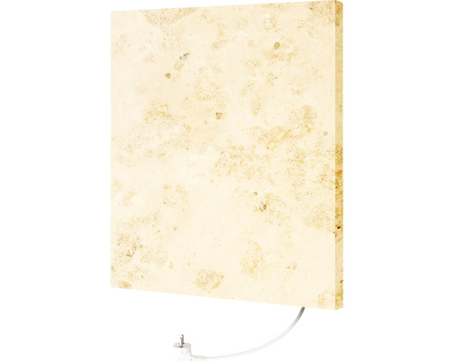 Panneau chauffant en travertin avec prise