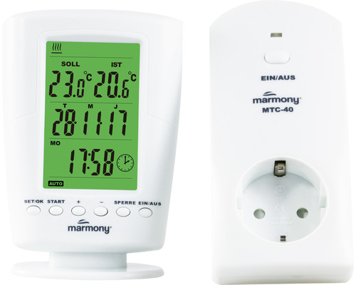 Thermostat programmable Marmony MTC-40 avec écran et prise