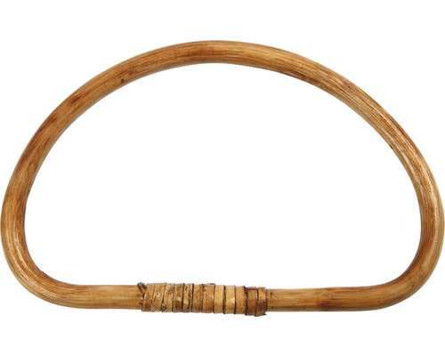 Taschengriff aus Bambus, halbrund 20,5x13,5x1 cm