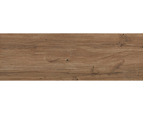 Dalle de terrasse en grès cérame fin FLAIRSTONE Legno Vita Rovero Scuro bords rectifiés 120x40x2 cm