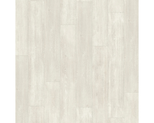 Sol vinyle chêne Nordic blanc plancher de maison de campagne liaison clipsée 1285 x 194 x 8 mm