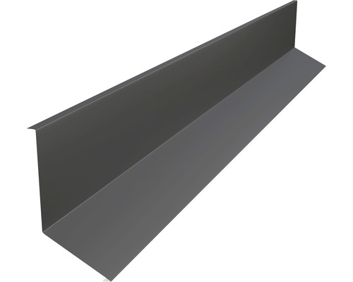 Bande de solin PRECIT pour bandes à clipser trapèze gris anthracite RAL 7016 2000x80x100 mm