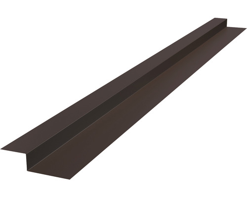 Profilé très arrondi PRECIT pour bandes à clipser trapèze brun chocolat RAL 8017 2000x90x30 mm