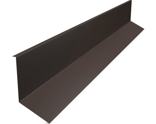 Bande de solin PRECIT pour bandes à clipser trapèze brun chocolat RAL 8017 2000x80x100 mm