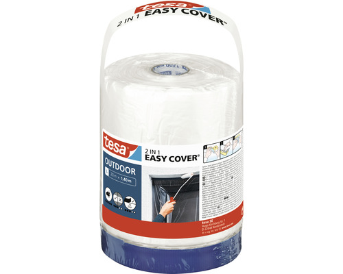 Pack de recharge tesa Easy Cover Outdoor L bleu 140 mm x 20 m