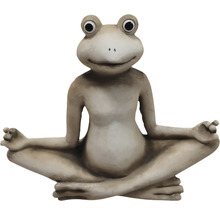 Meditierende Froschfigur für den Garten