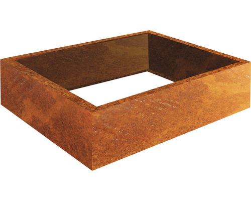 Cadre à plantes Carlotta 120x100x25 cm acier Corten