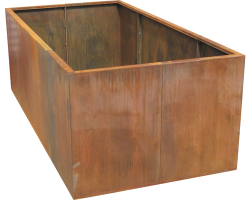 Jardinière rectangulaire en acier