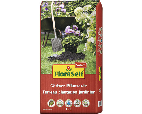 Terreau pour plantes jardinier FloraSelf Select® 15 l