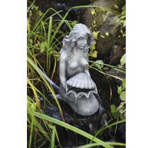 Teichfigur HEISSNER Meerjungfrau mit Muschel 20 x 30 x 46 cm-thumb-1
