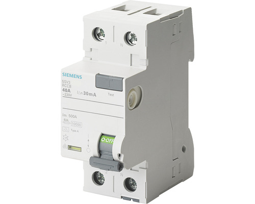 FI-Schalter Siemens 2-polig Typ A 16 A 10 mA